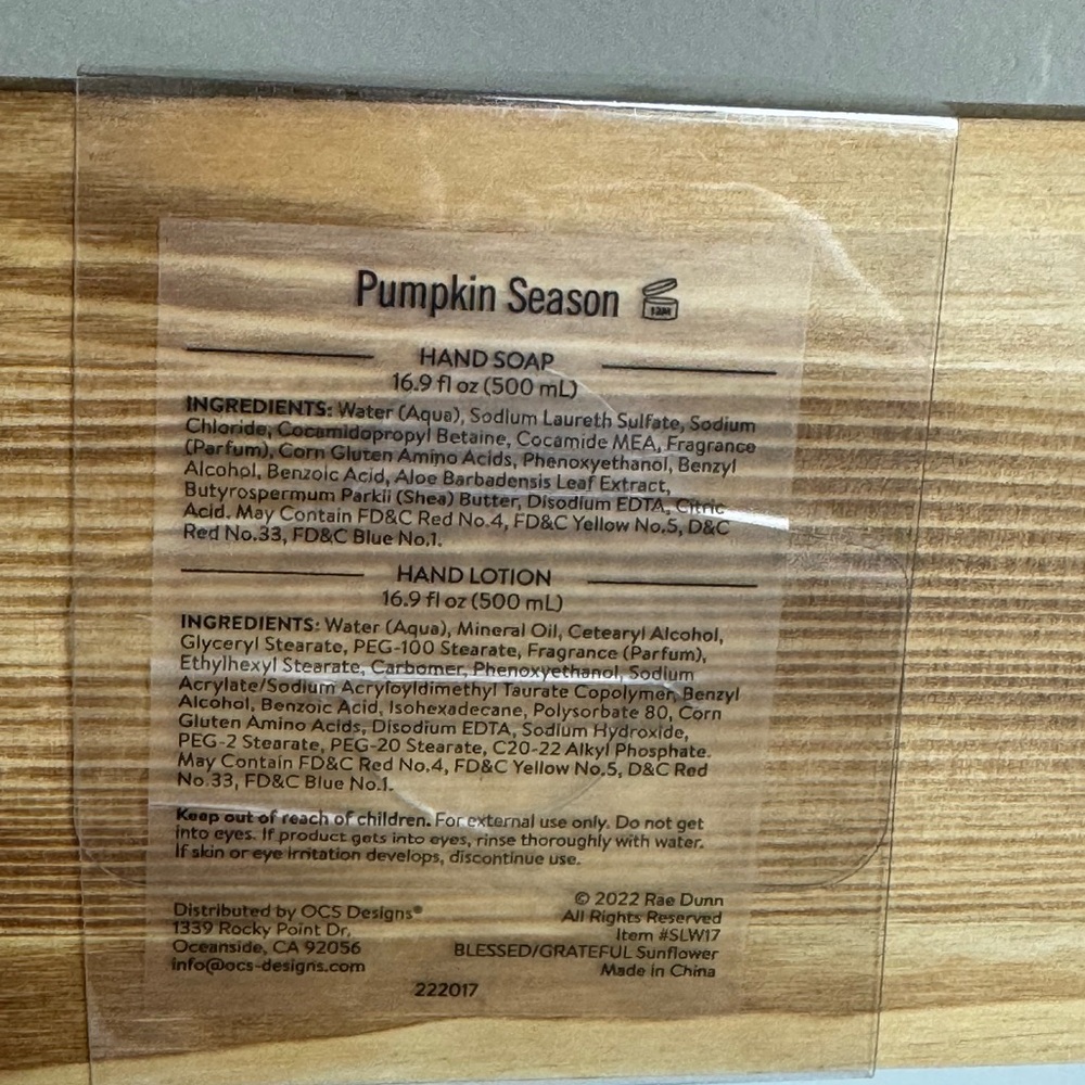 Rae Dunn Blessed & Grateful Hand Soap and Lotion Set - Picture 6 of 6